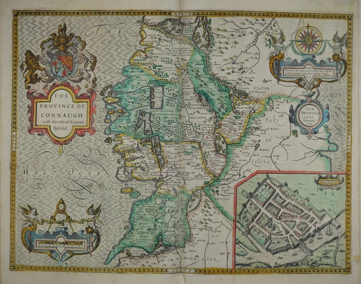 Detailed Connaught Map Mapping the Theatre of the Stuarts | Royal Museums Greenwich
