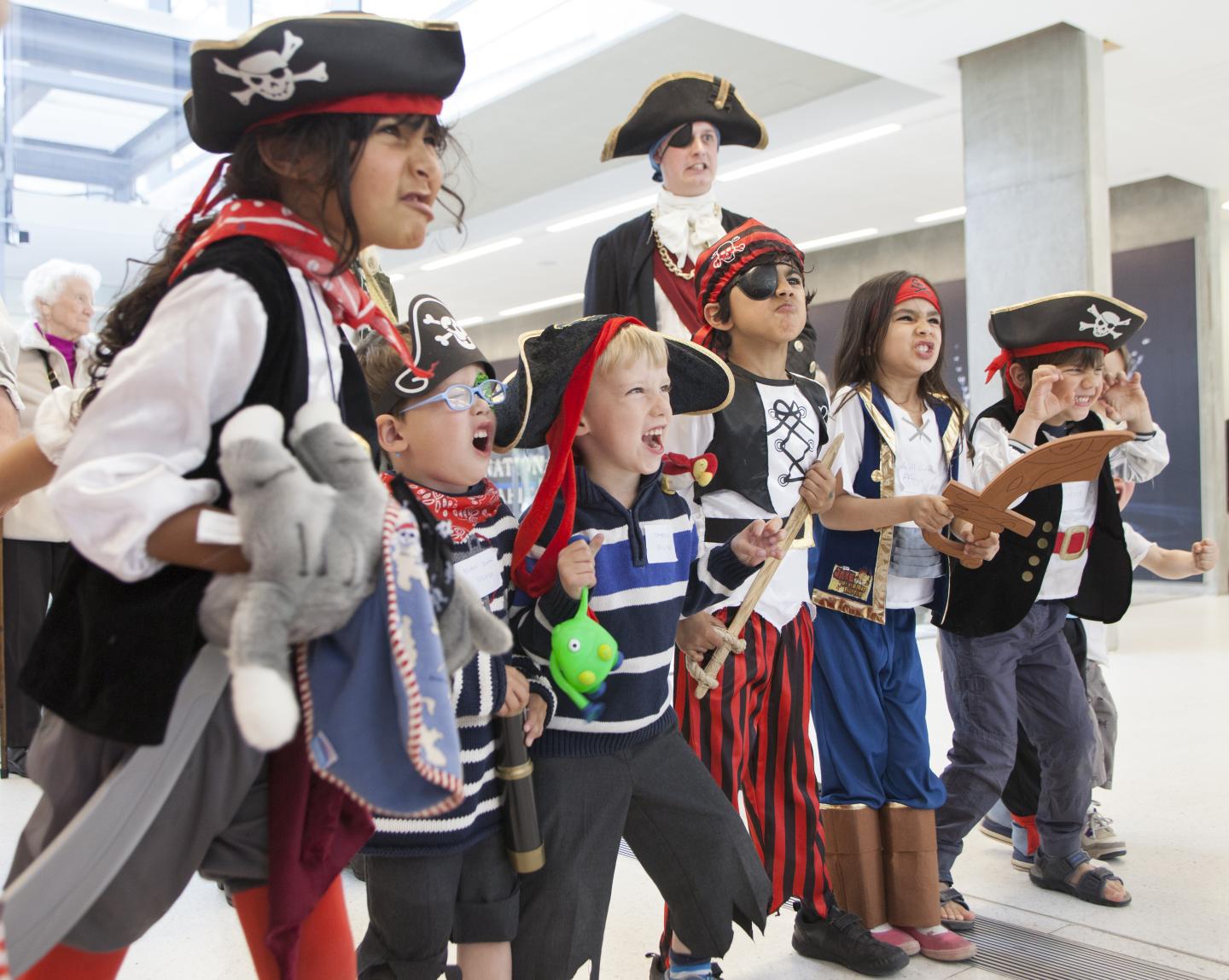Children dressed as pirates