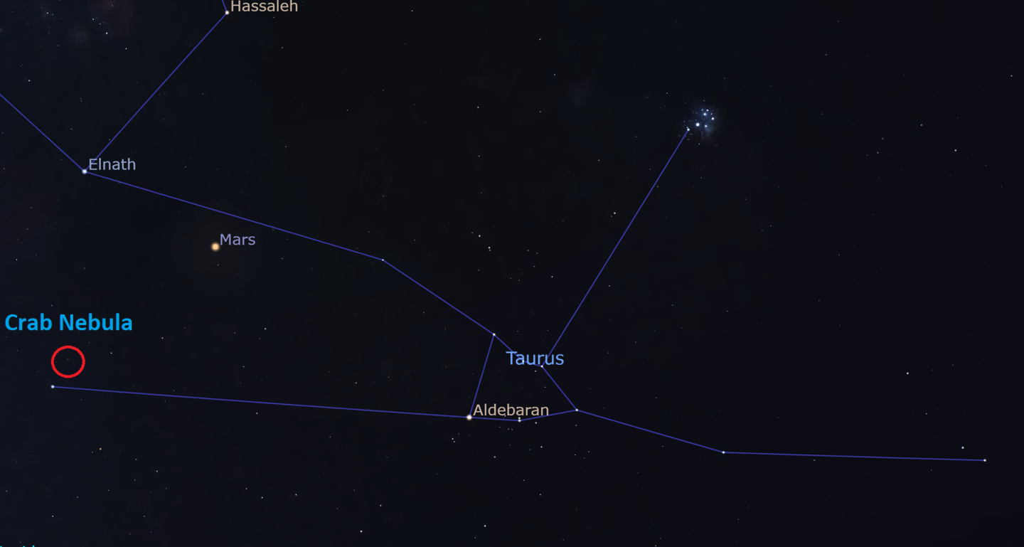 The Crab Nebula in Taurus