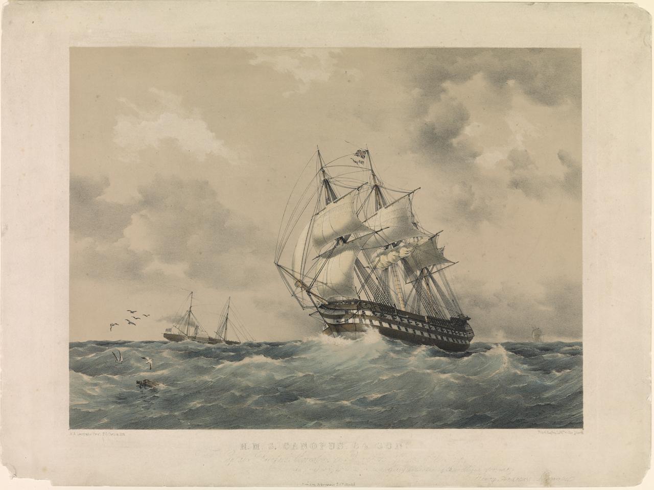 HMS Canopus, Rudolph Ackermann, 1796