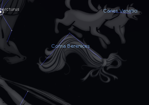 Coma Berenices constellation art