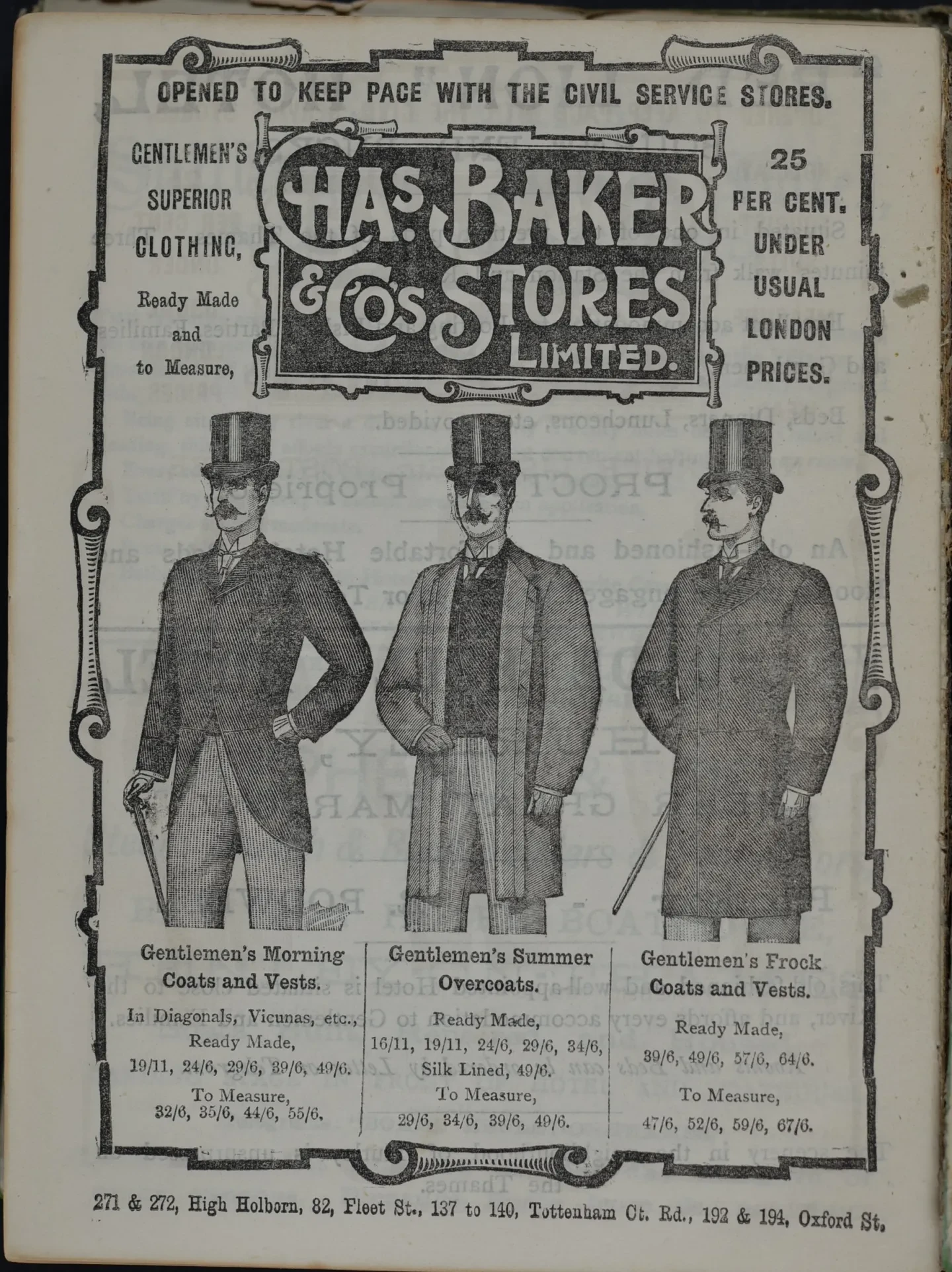 Dickens's Dictionary of the Thames - Chas Baker advertisement