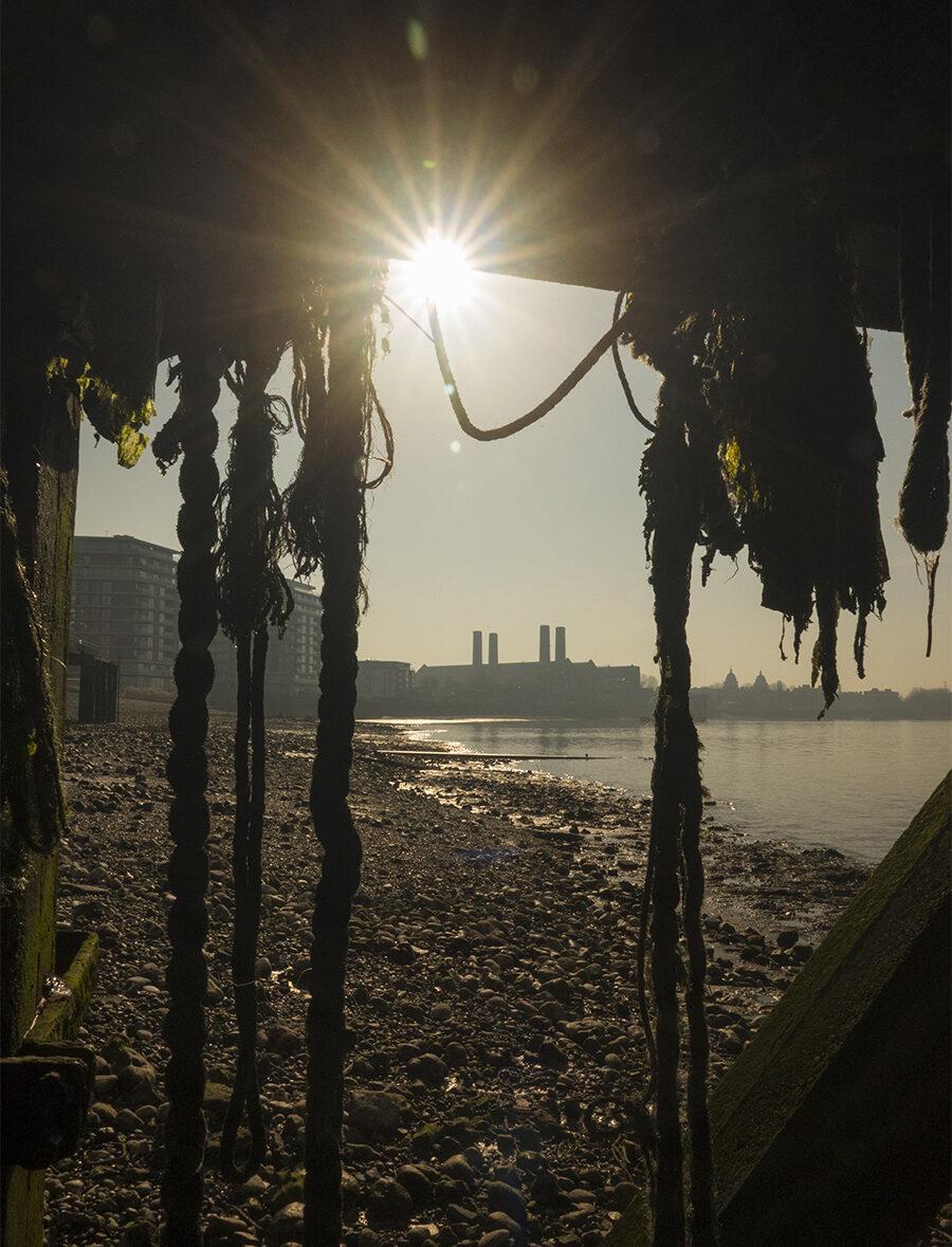 A view across from Enderby Wharf to the East Greenwich Power Station