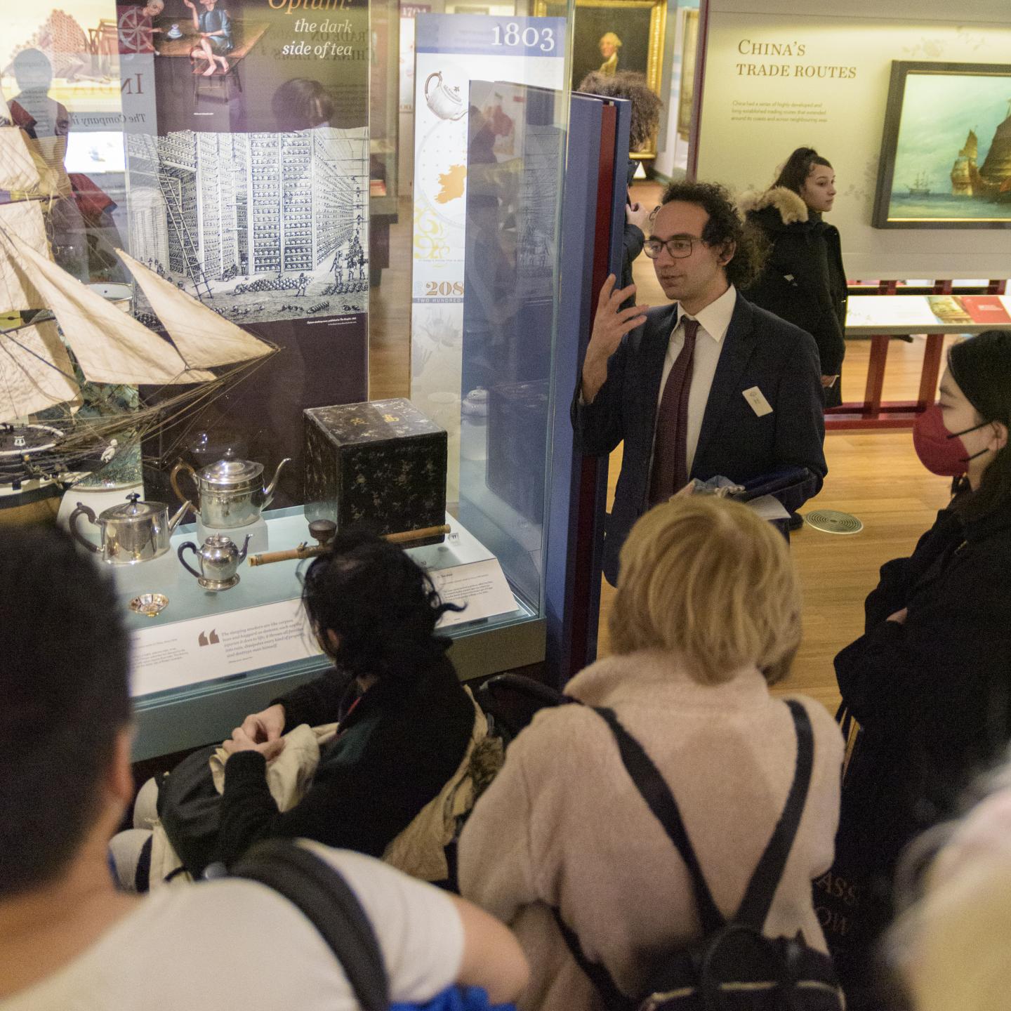 A guided tour of the Traders Gallery at the National Maritime Museum during Lunar New Year