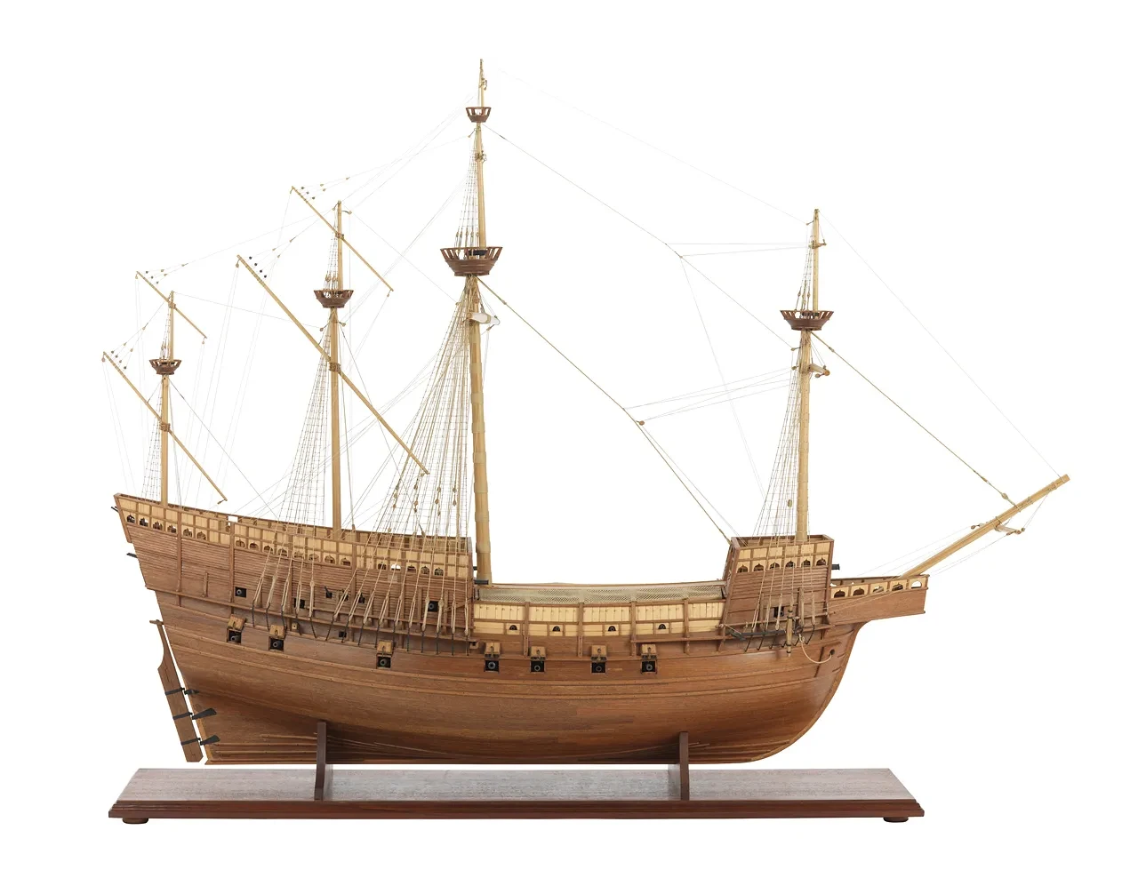 Full hull model of the warship Mary Rose