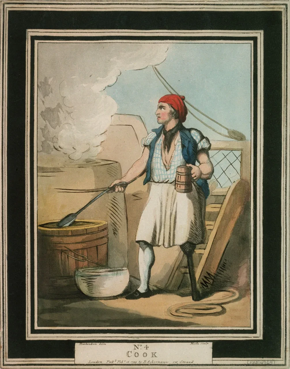 Image of a disabled ship's cook.