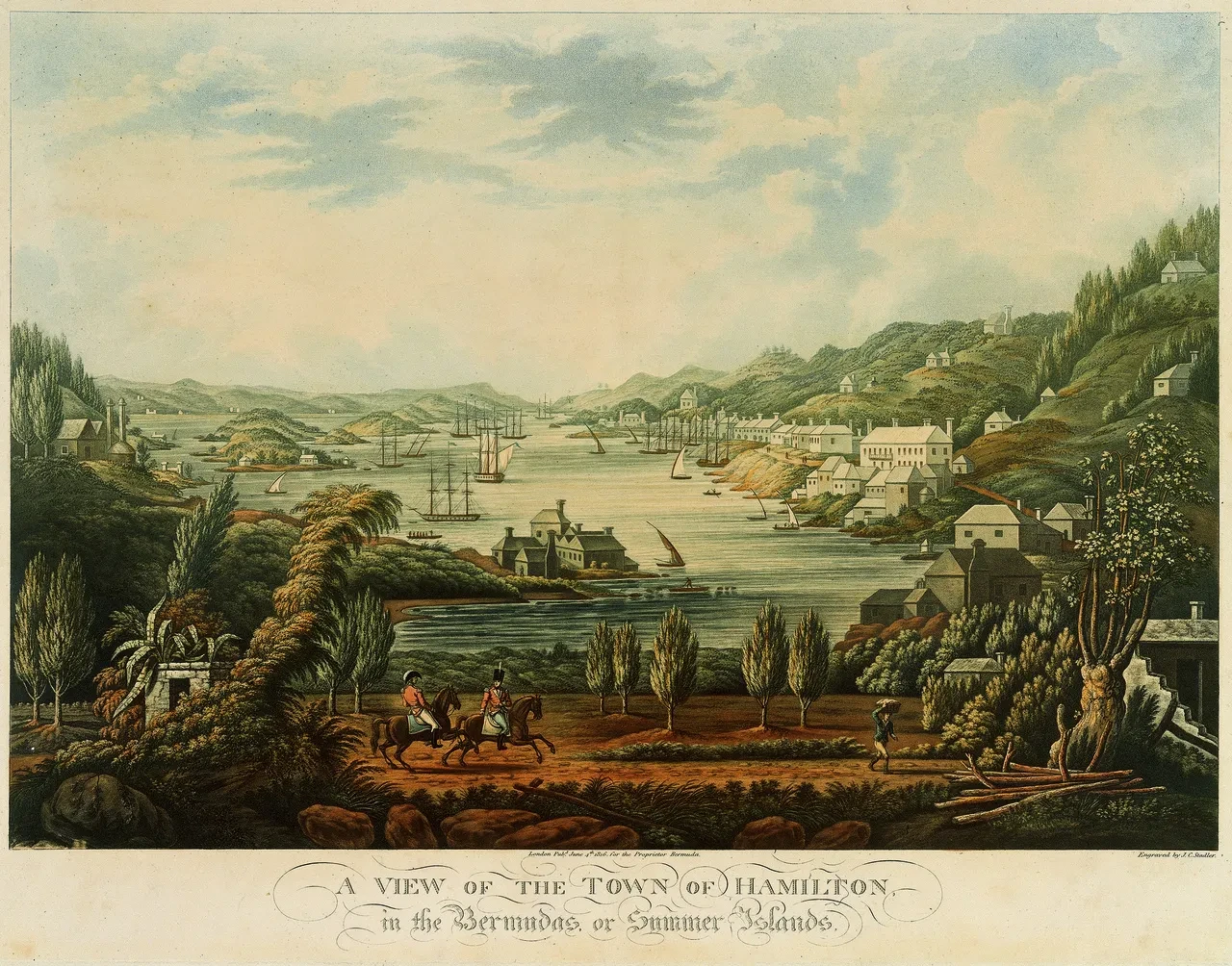 A View of the Town of Hamilton, in the Bermudas or Summer Islands