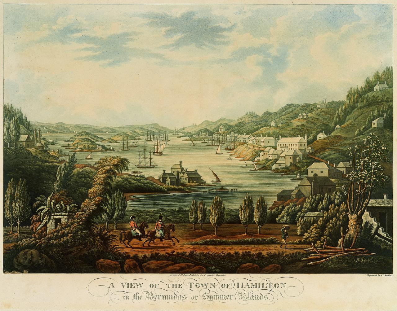 A View of the Town of Hamilton, in the Bermudas or Summer Islands