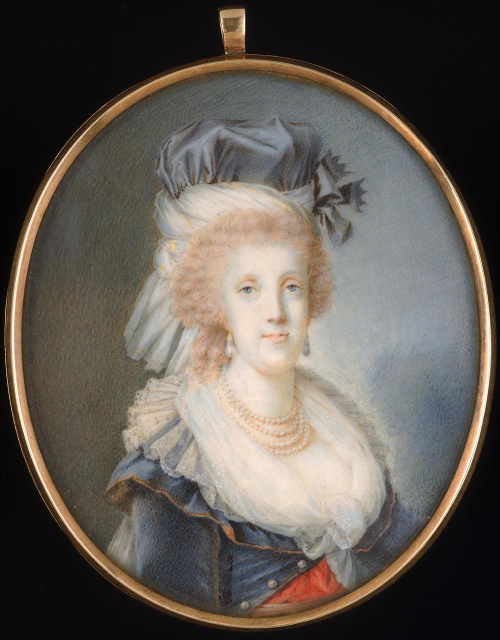 Miniature of Maria Carolina, Queen of Naples and Sicily, c. 1780-90, unknown artist