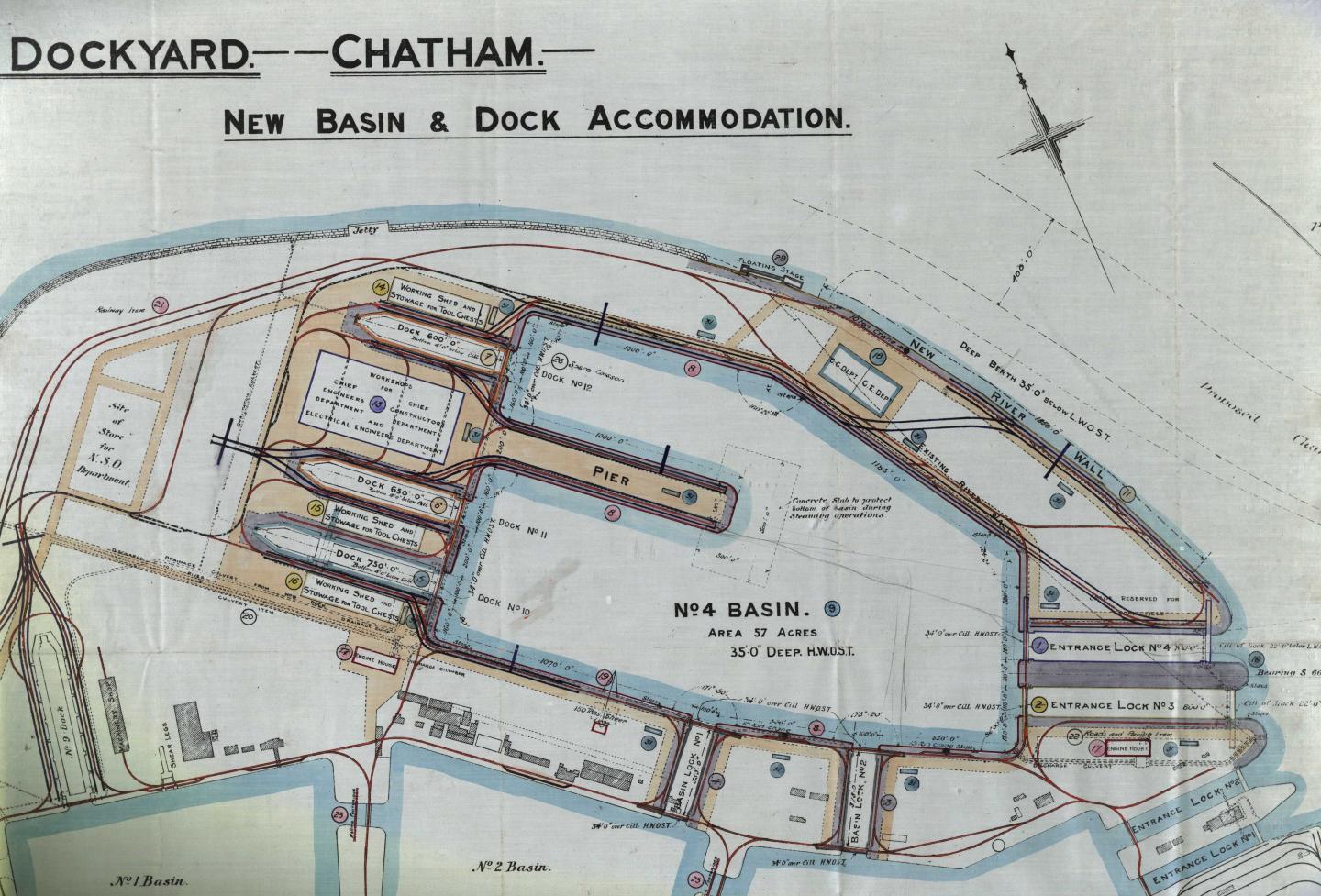 A plan of the 1904 scheme of extension works