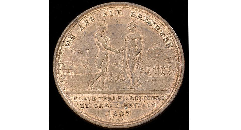 Medal commemorating the abolition of the slave trade