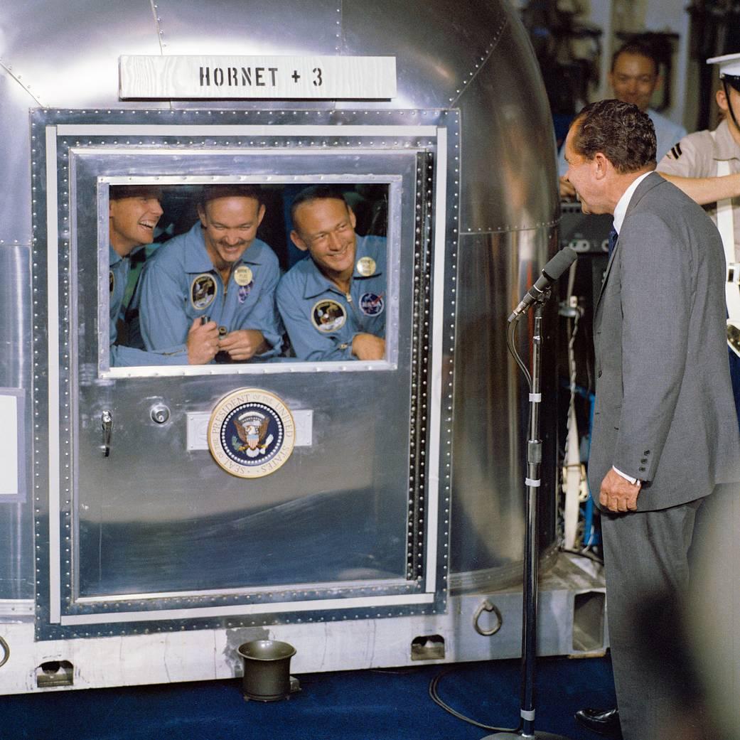 Apollo 11 crew in quarantine