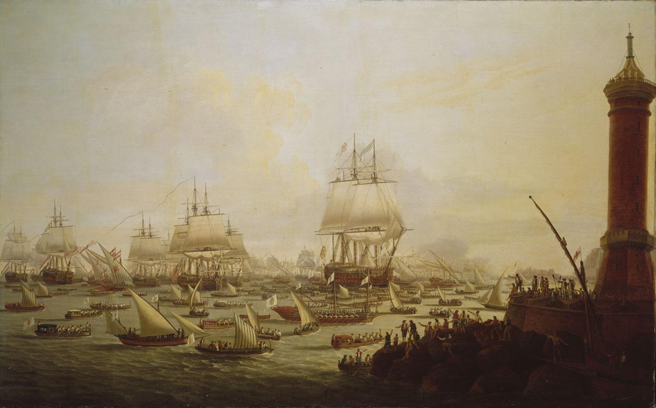 Arrival of their Sicilian Majesties at Naples, 1787, by Dominic Serres