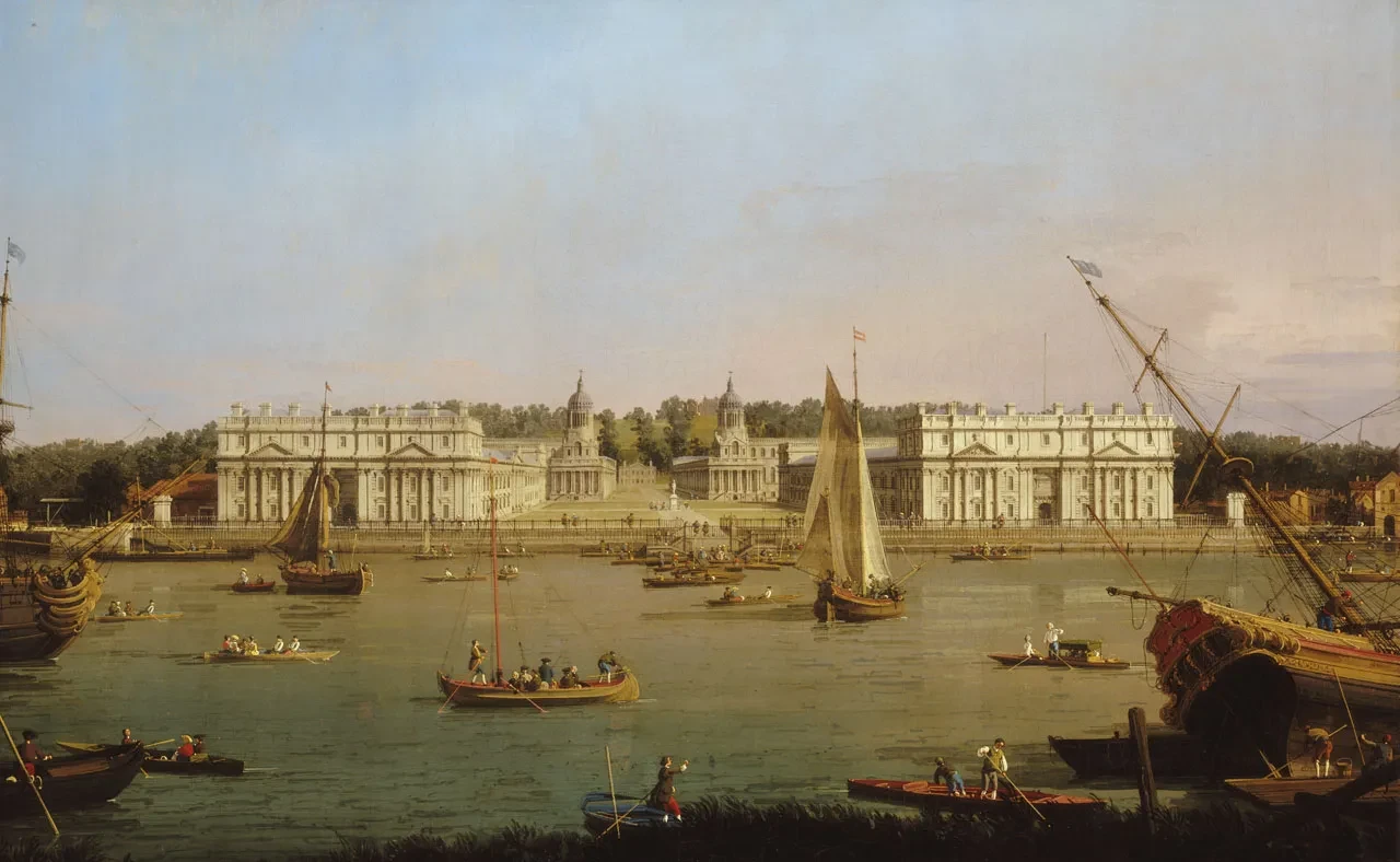 Greenwich Hospital from the North Bank of the Thames by Canaletto