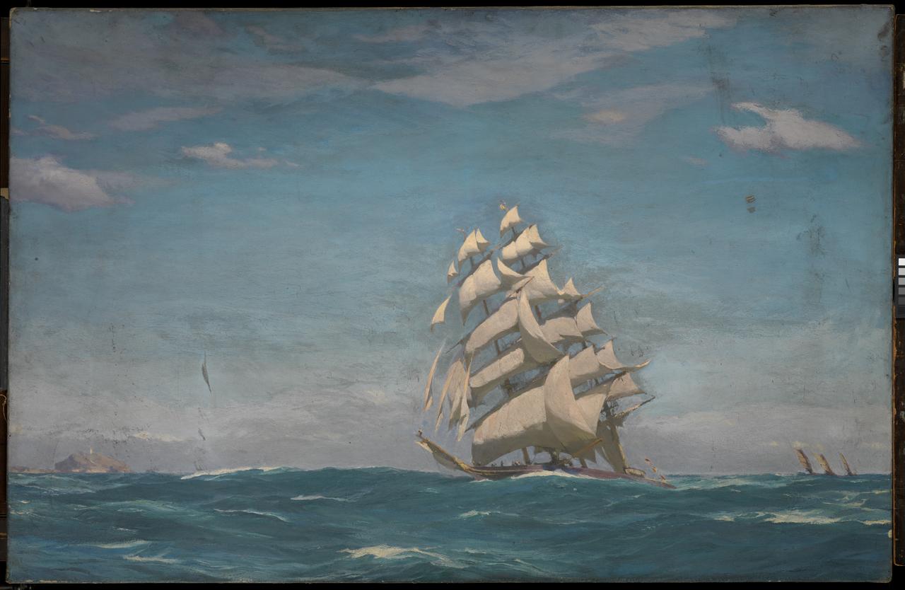 Painting: Cutty Sark at sea