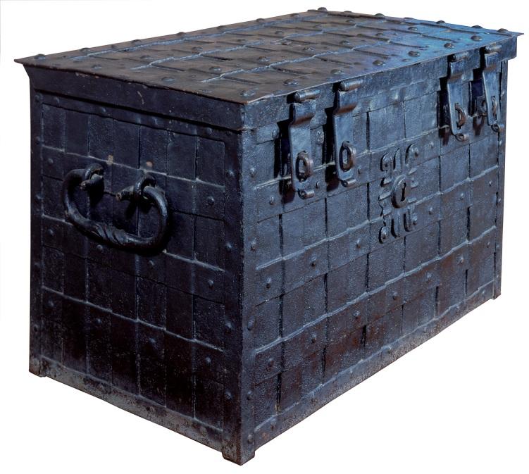 The Chatham Chest, built in the 17th century and transferred to Greenwich in the 19th century