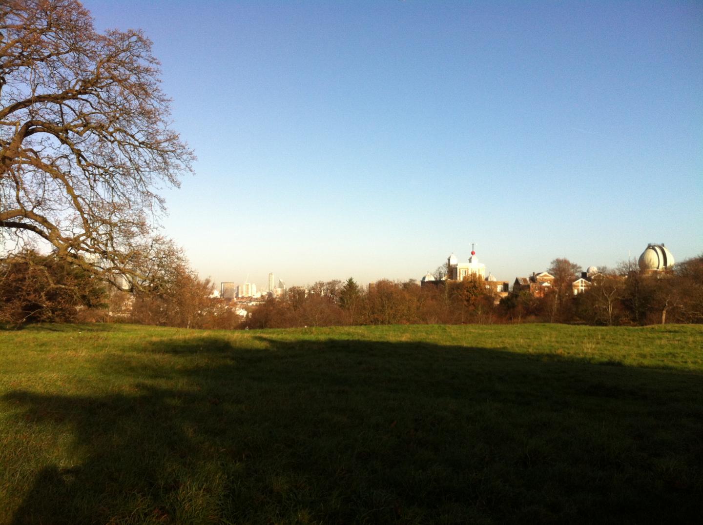 The view of the Royal Observatory from Crooms Hill