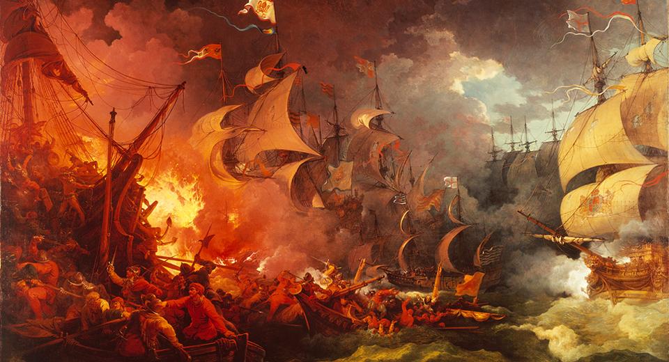 Defeat of the Spanish Armada, 8 August 1588