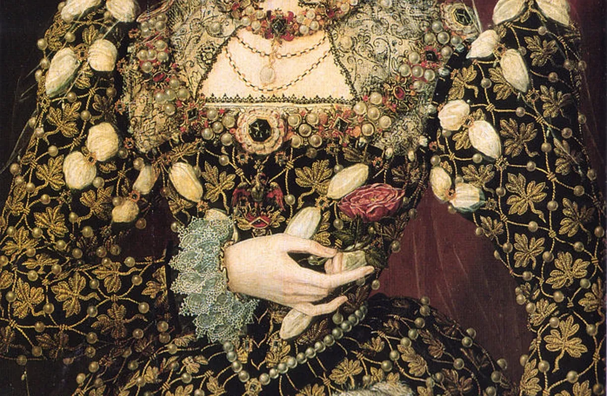 Detail from the Phoenix portrait of Elizabeth I.