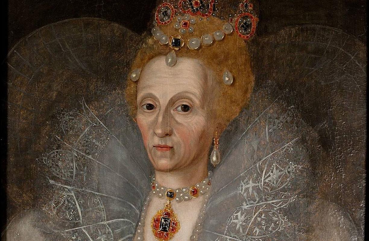  A genuine and realistic c.1595 portrait of queen Elizabeth I 