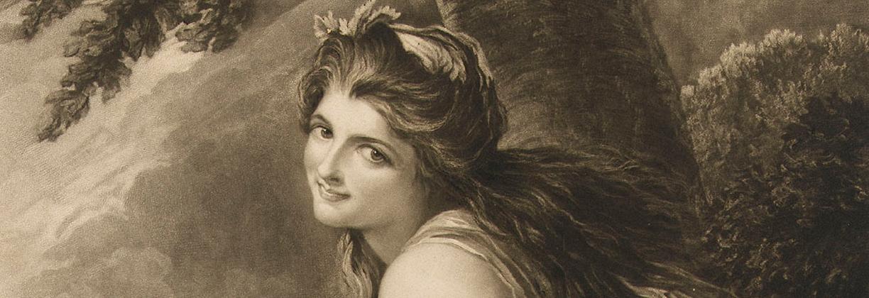 Emma Hamilton as a Bacchante, by George Romney