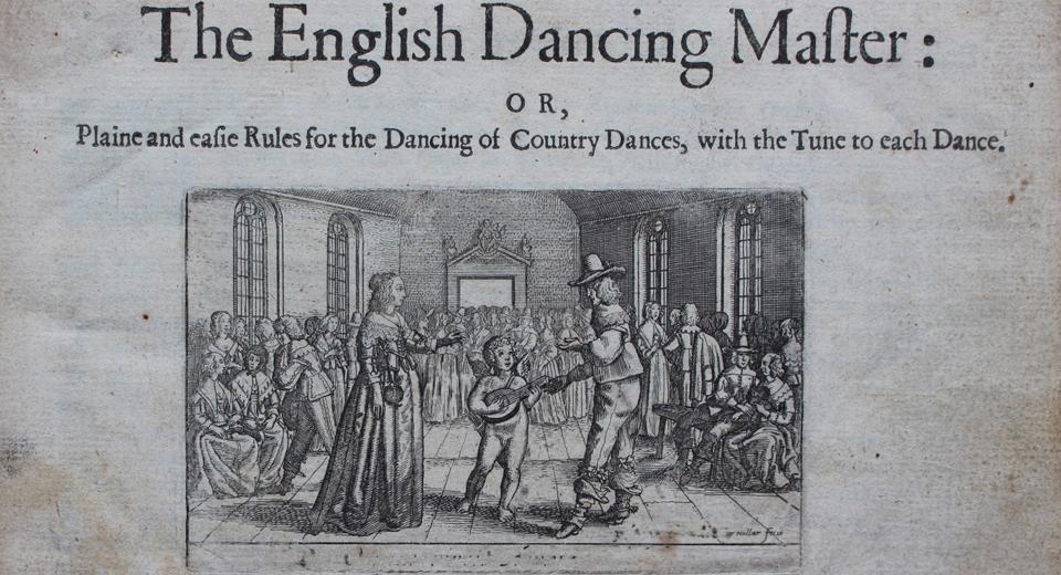 The English Dancing Master, First edition, title page, 1651
