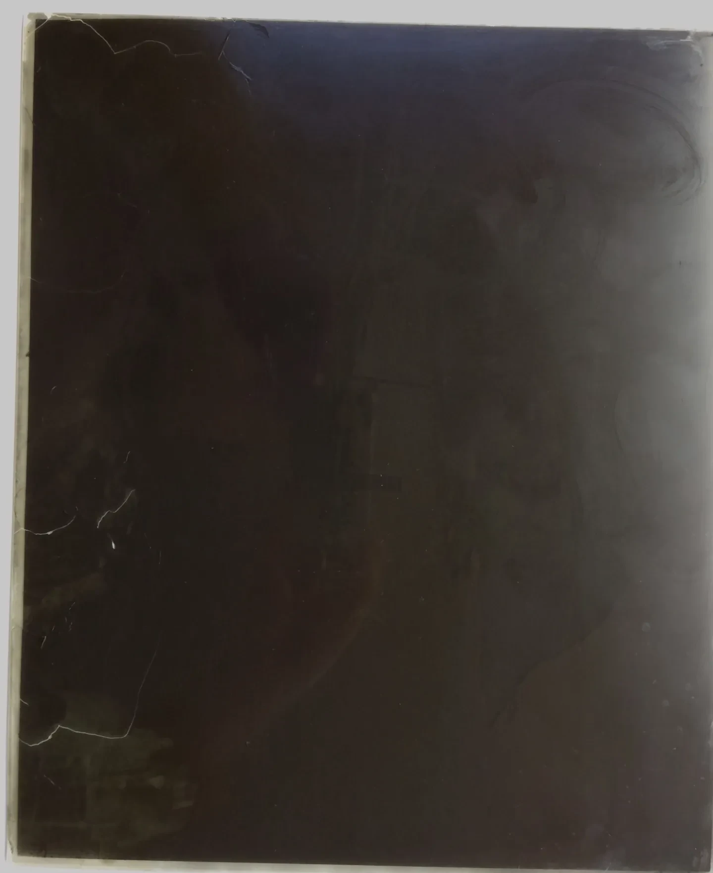 After re-laying emulsion