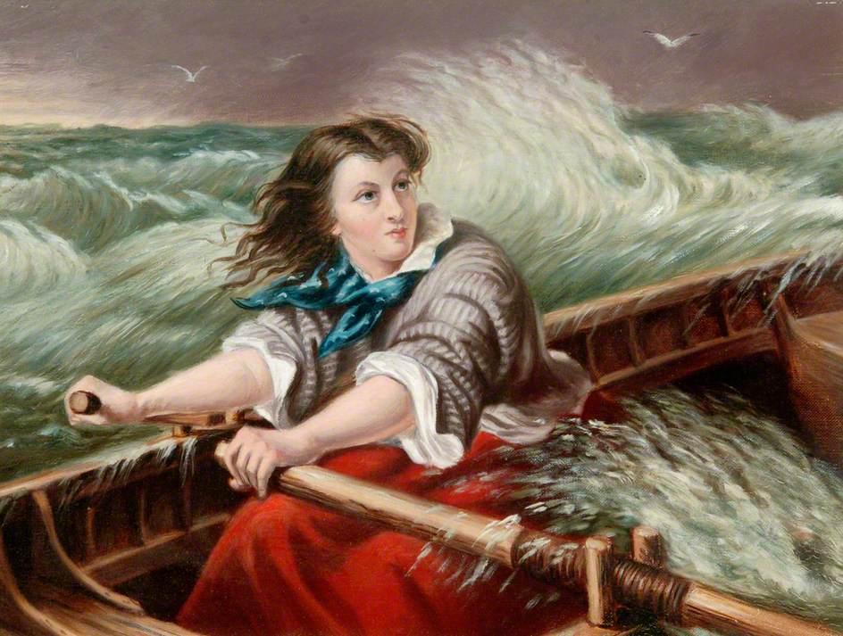 Painting of Grace Darling by Thomas Brooks