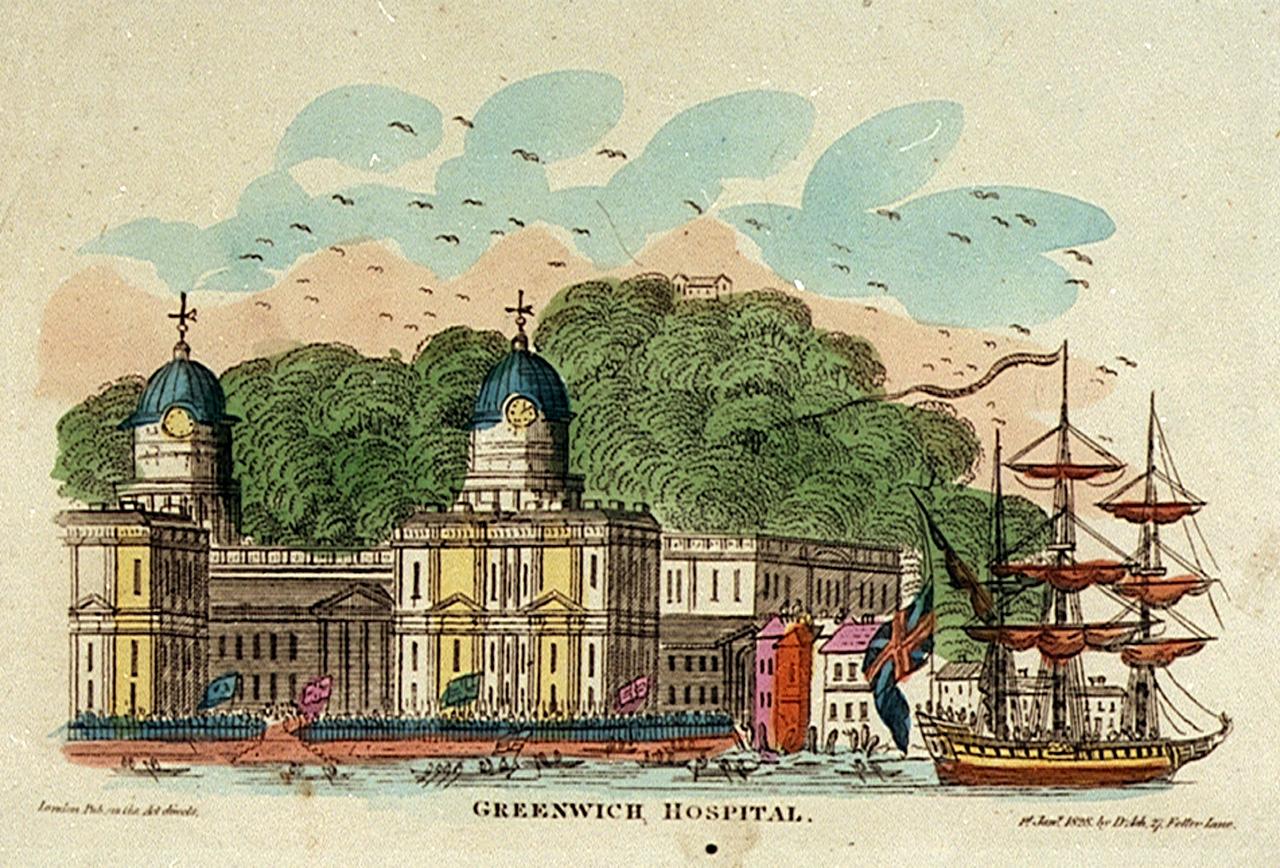 Print of Greenwich Hospital