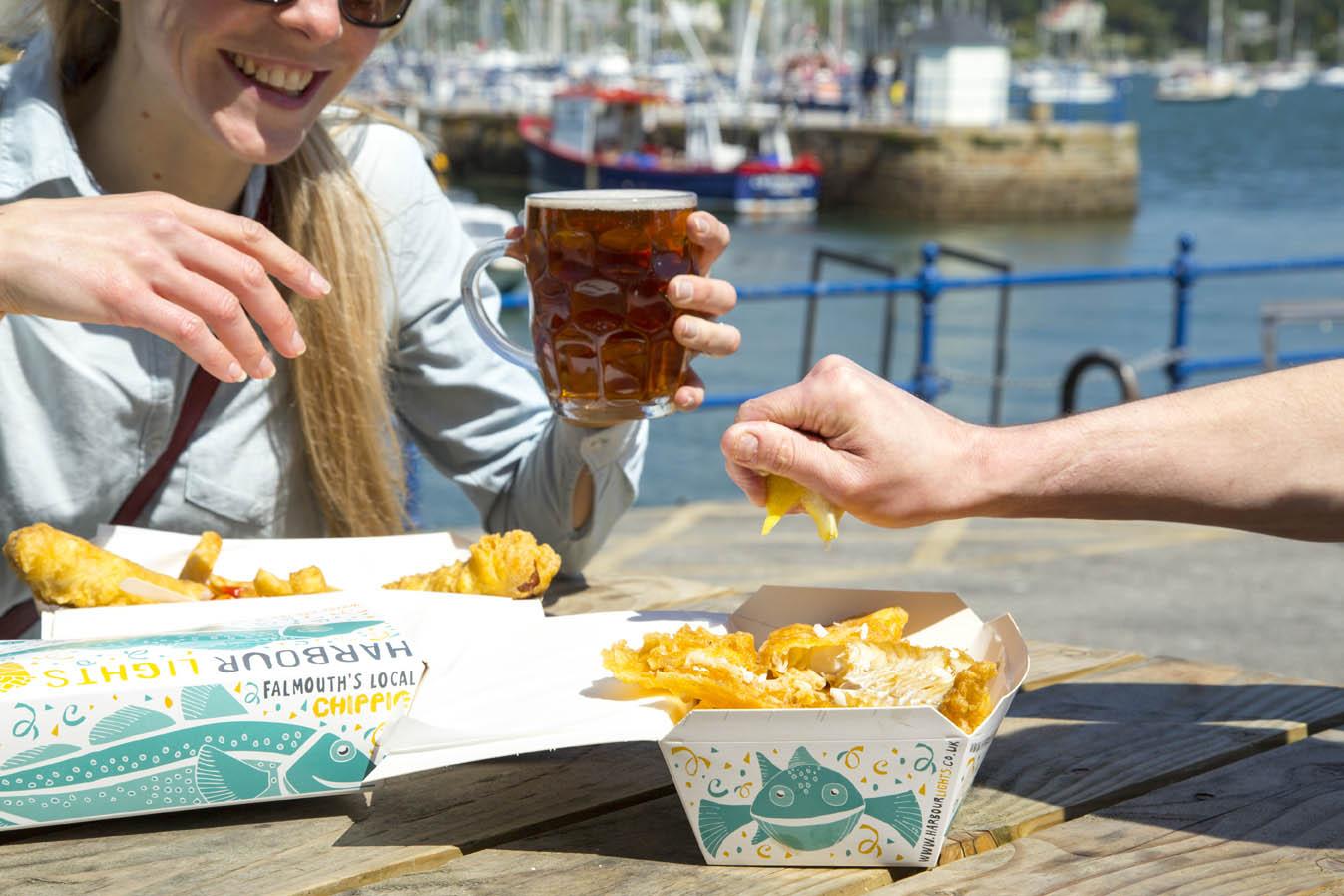 Fish and Chips at Harbour Lights