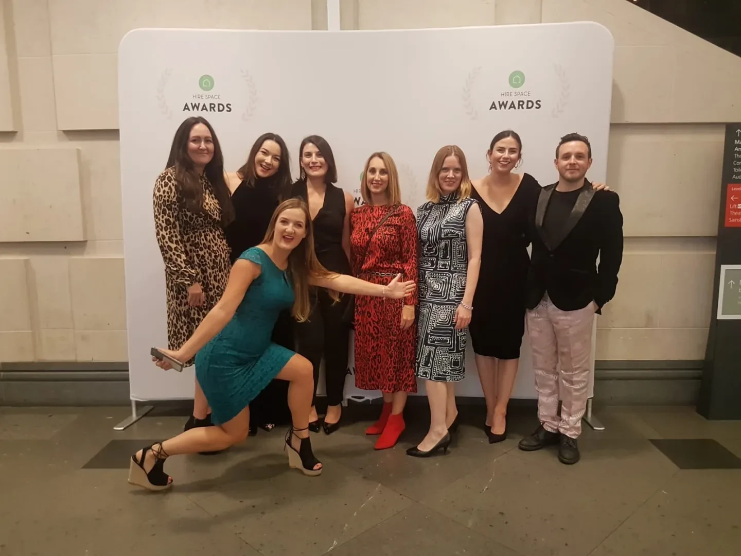 The Events Team strike a pose.