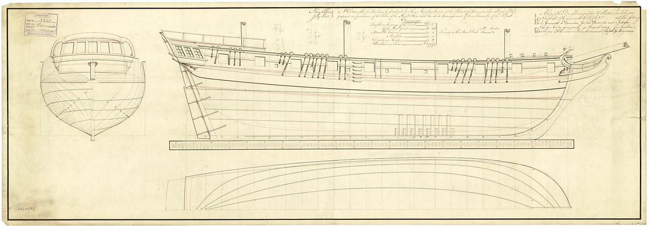 Ship plan, 1807