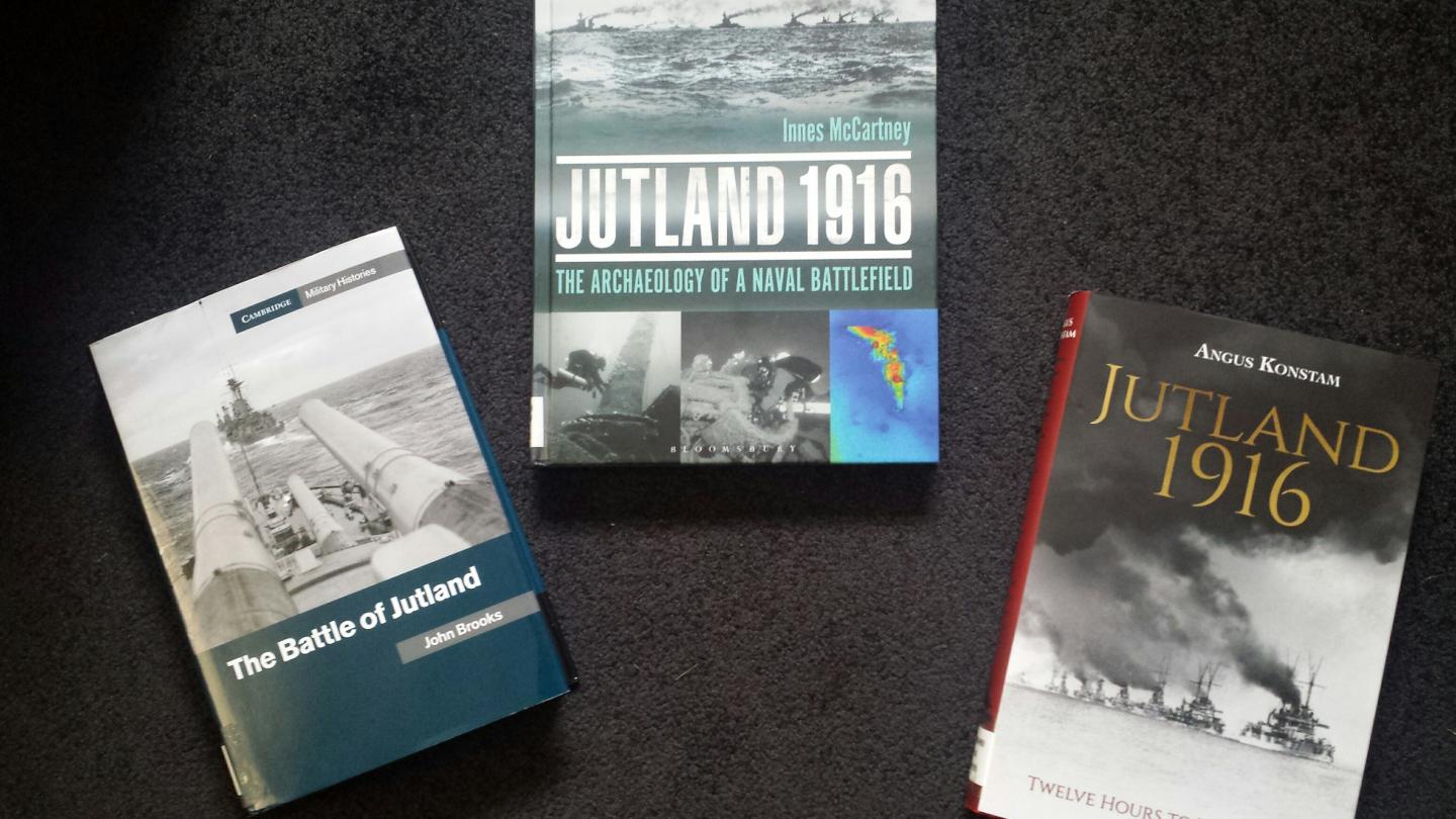 Battle of Jutland books at the Caird Library and Archive