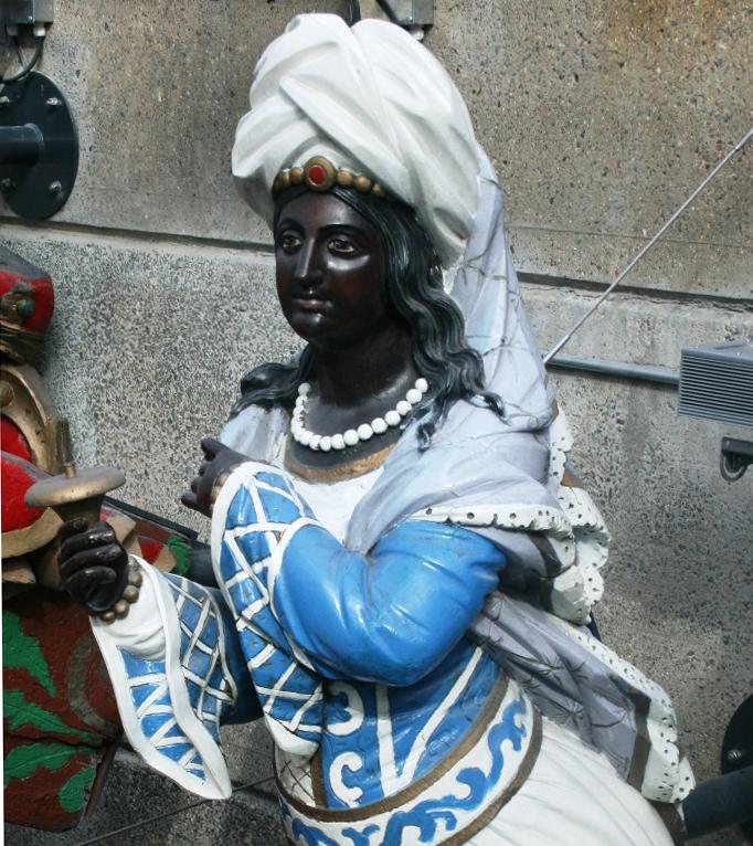 Lalla Rookh, part of the figurehead collection on board Cutty Sark