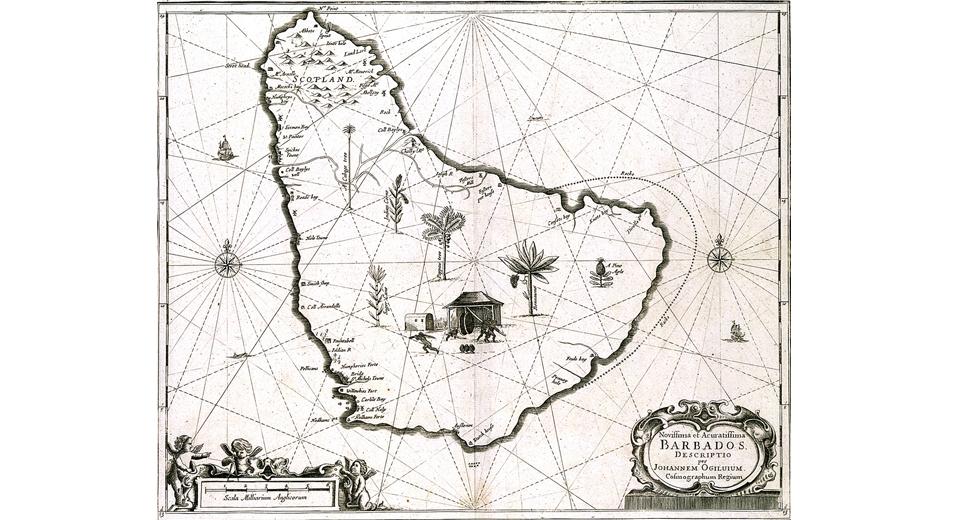 Map of Barbados, 1761