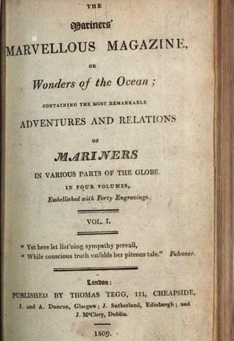 Title page of The Mariner's Marvellous Magazine (PBB4802)