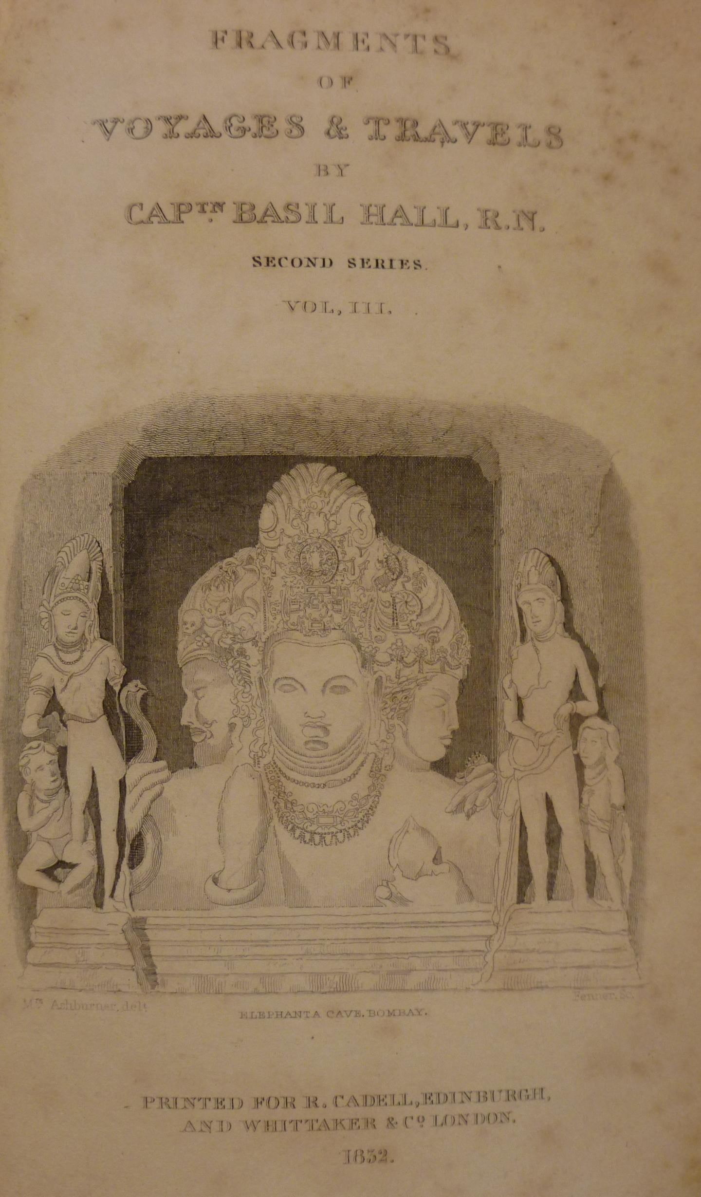 The title page of the Fragments of Voyages and Travels Volume 3, Second series (RMG ID: PBE0288)