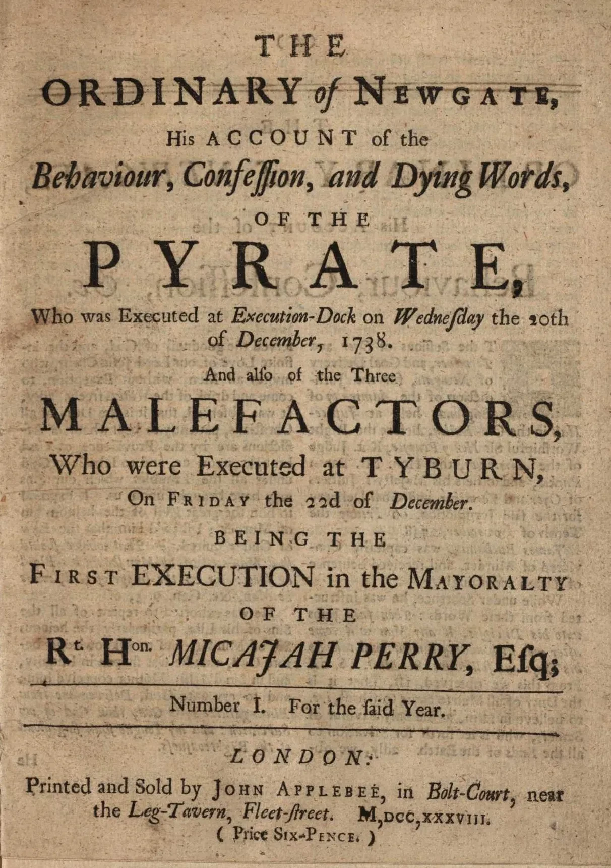 Title page of one of the Accounts