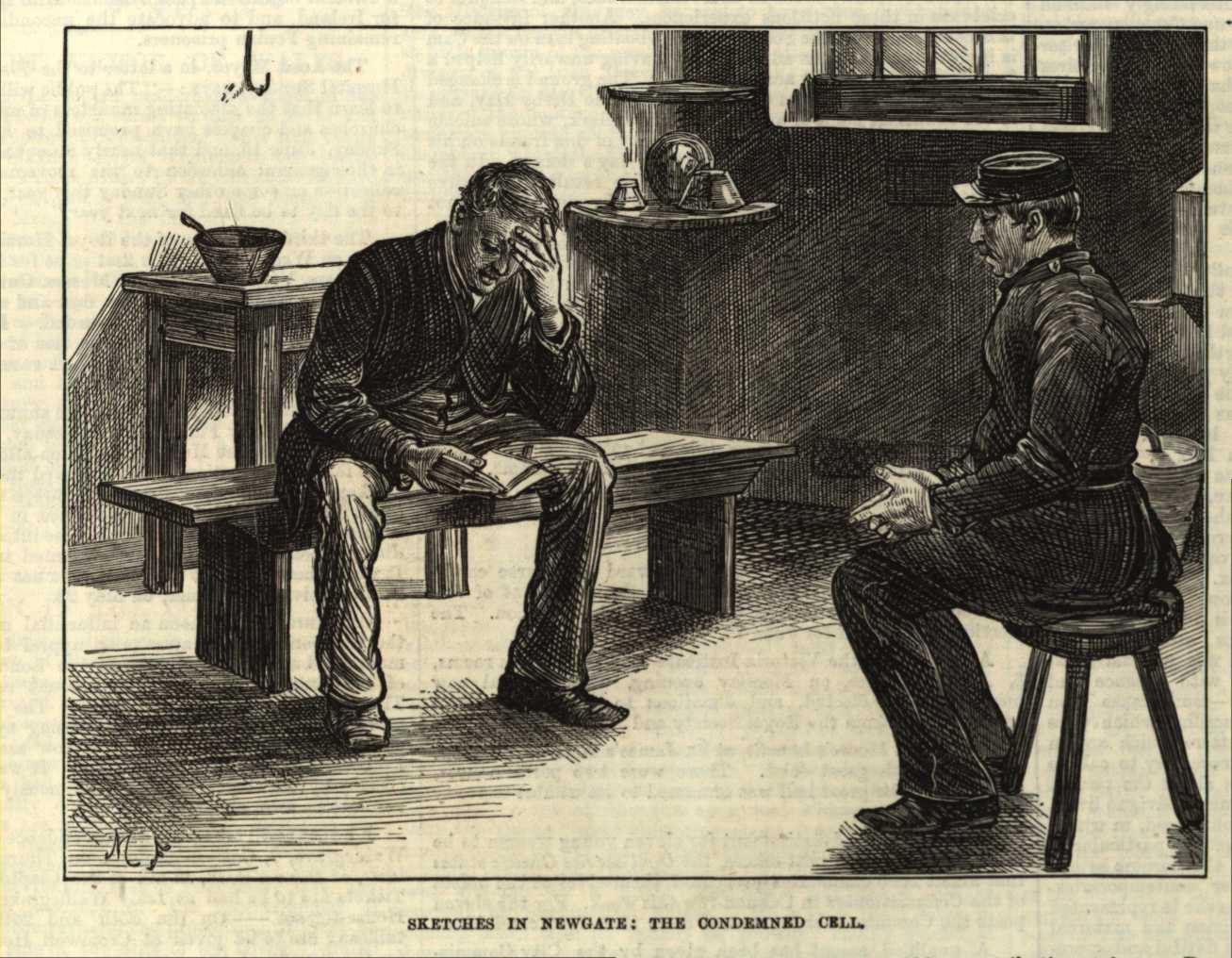 In the condemned cell - ILN 22/03/1873