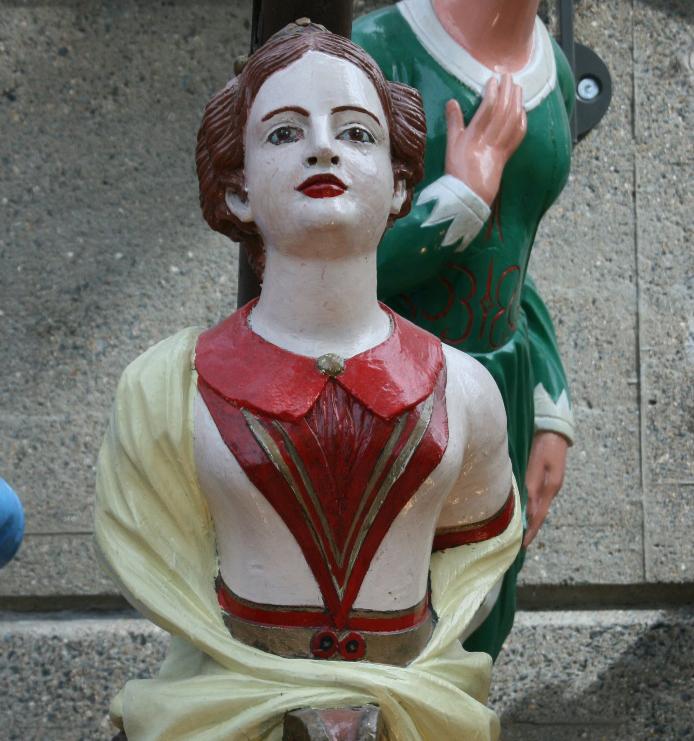 Rose of Torridge, part of the figurehead collection on board Cutty Sark