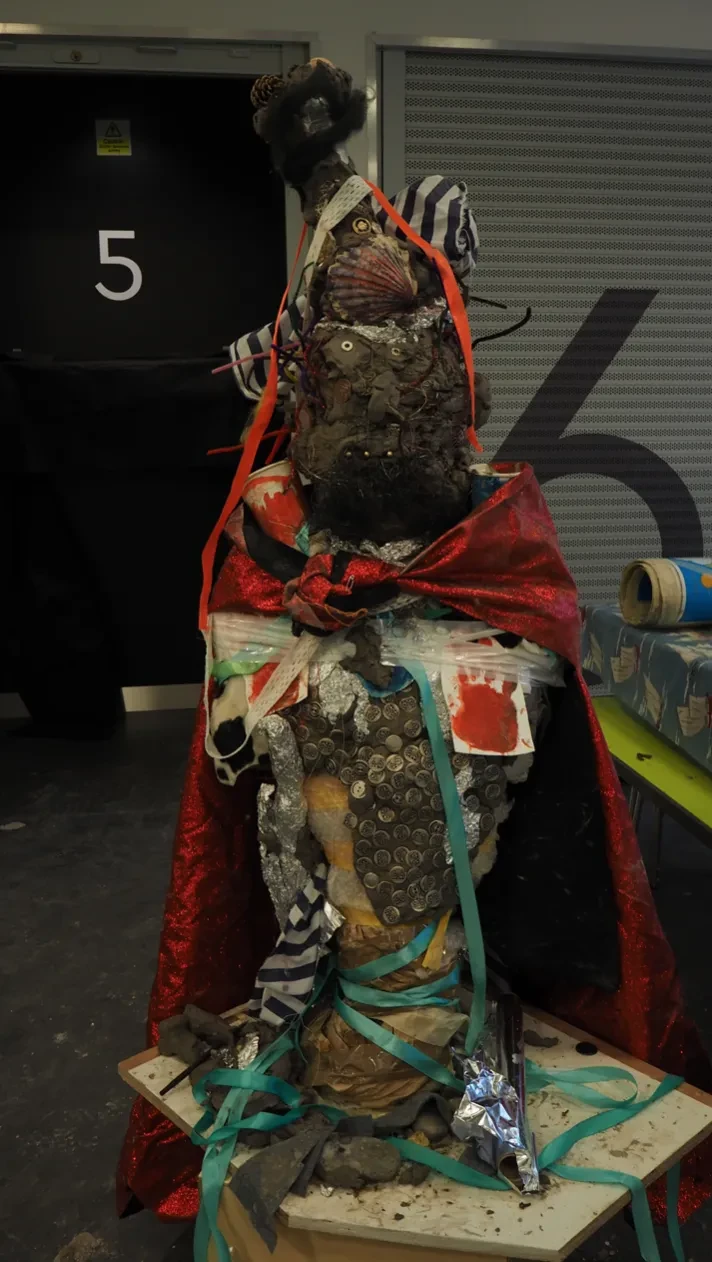 Bust created by children for AFRIL and Eve Shepherd