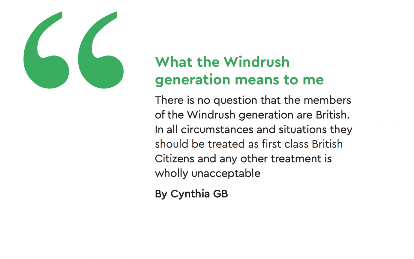 Reflections on Windrush 