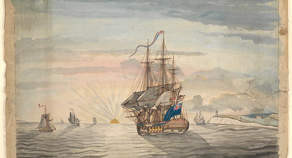 Guardian heading for Botany Bay, 1789