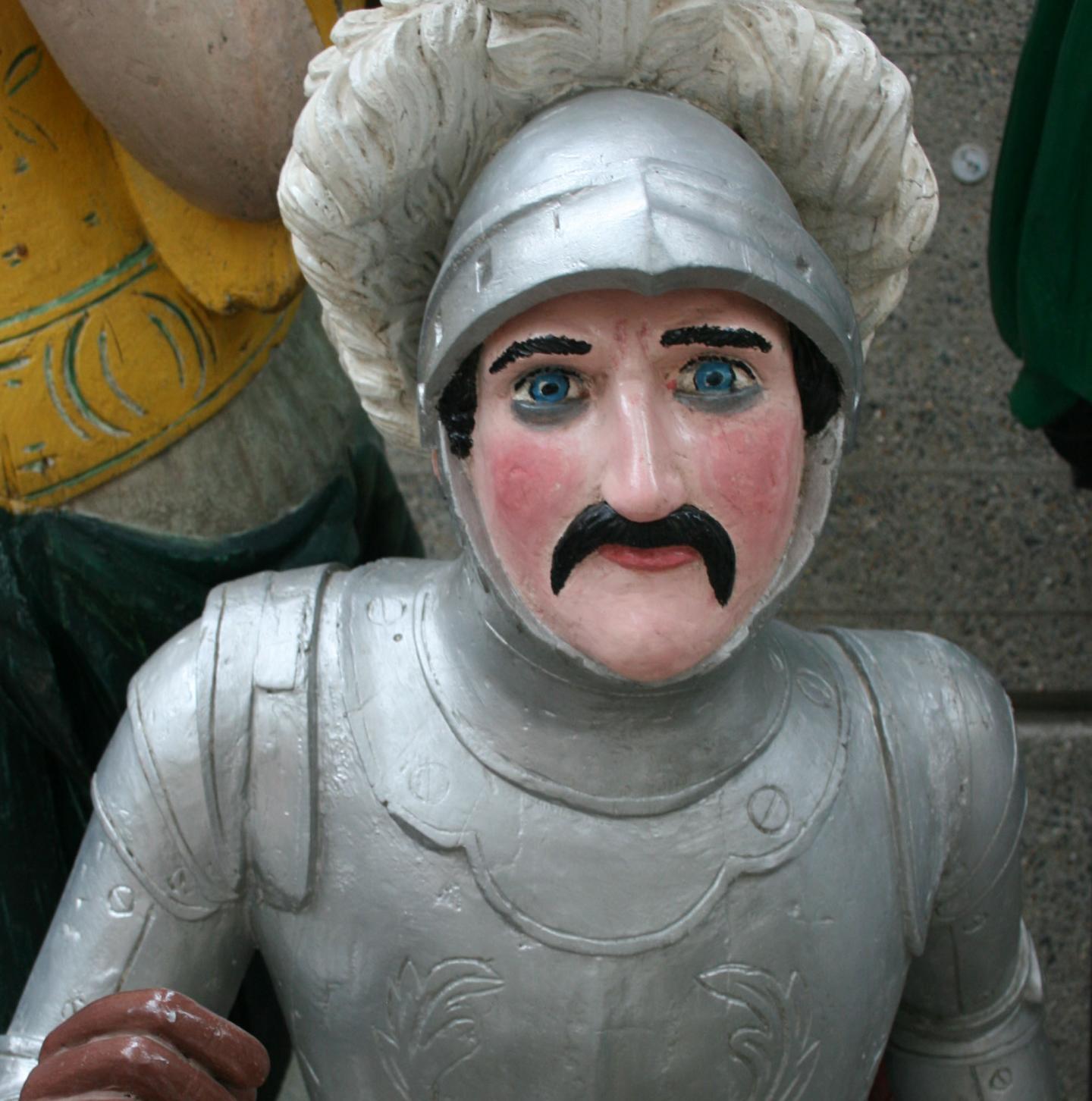 Sir Lancelot, part of the figurehead collection at Cutty Sark 
