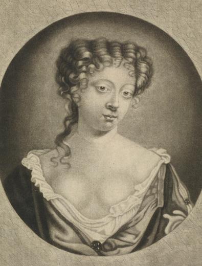 Madam Elinora Gwynne (Nell Gwyn), by Abraham de Blois (after Sir  Peter Lely), 1670s