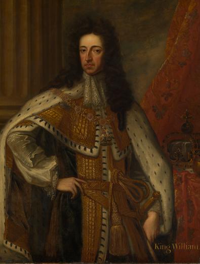 William III in coronation robes