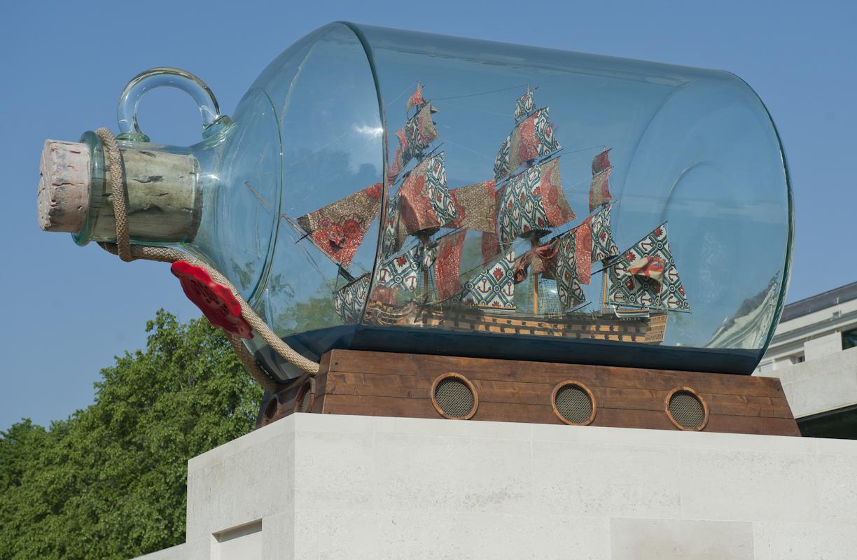 Yinka Shonibare's Nelson's Ship in a Bottle NMM L5413-008