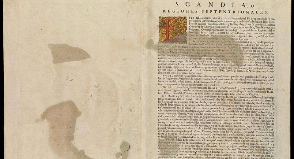 Abraham Ortelius map Septentrionalium Regionum Descrip. 