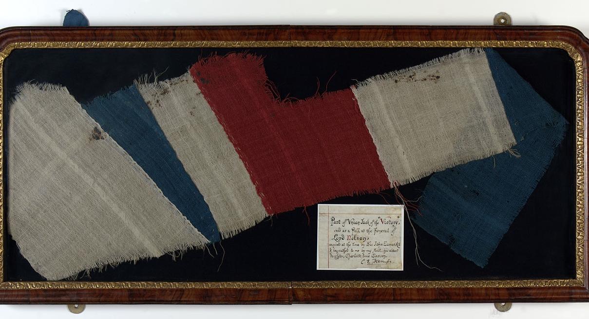 Fragment of a Union flag from HMS Victory (AAA0924)
