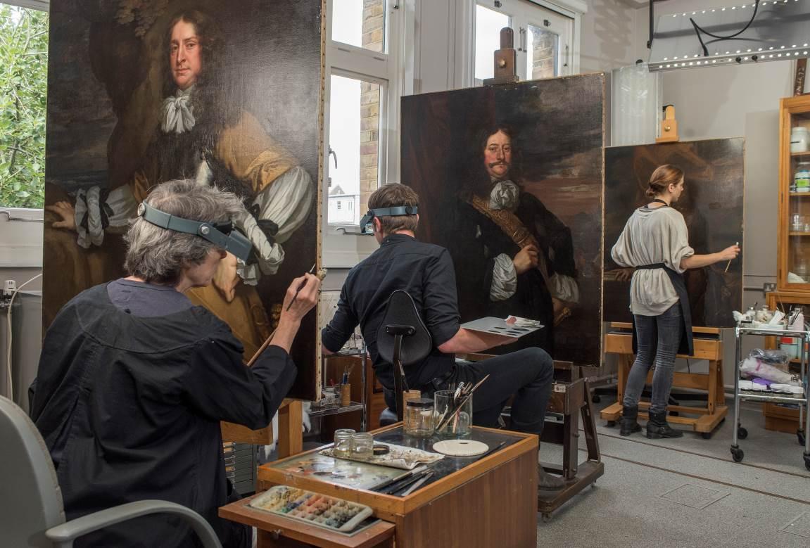 Conservation of paintings at the National Maritime Museum